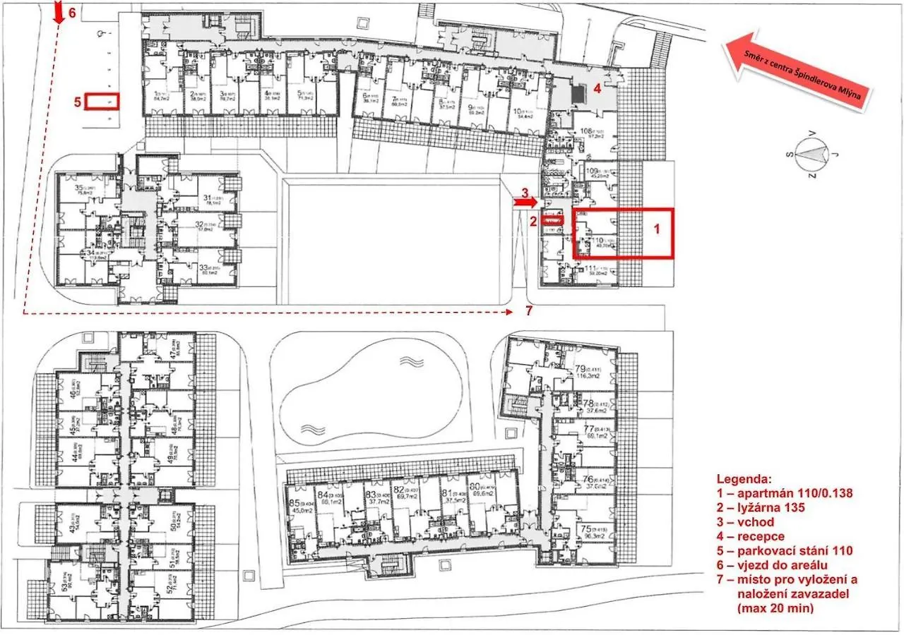 Daire Apartman Medvedin 110 Špindlerŭv Mlýn